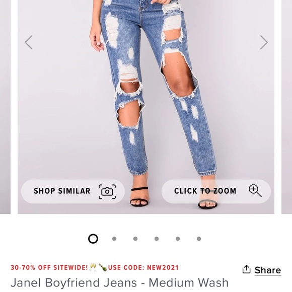 Fashion Nova Janel Boyfriend Jeans 